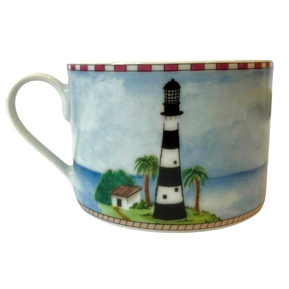 SET 4) VTG Lighthouse Ocean Nautical Mugs/ Cups -American Atelier Signals 5100 - Picture 5 of 15